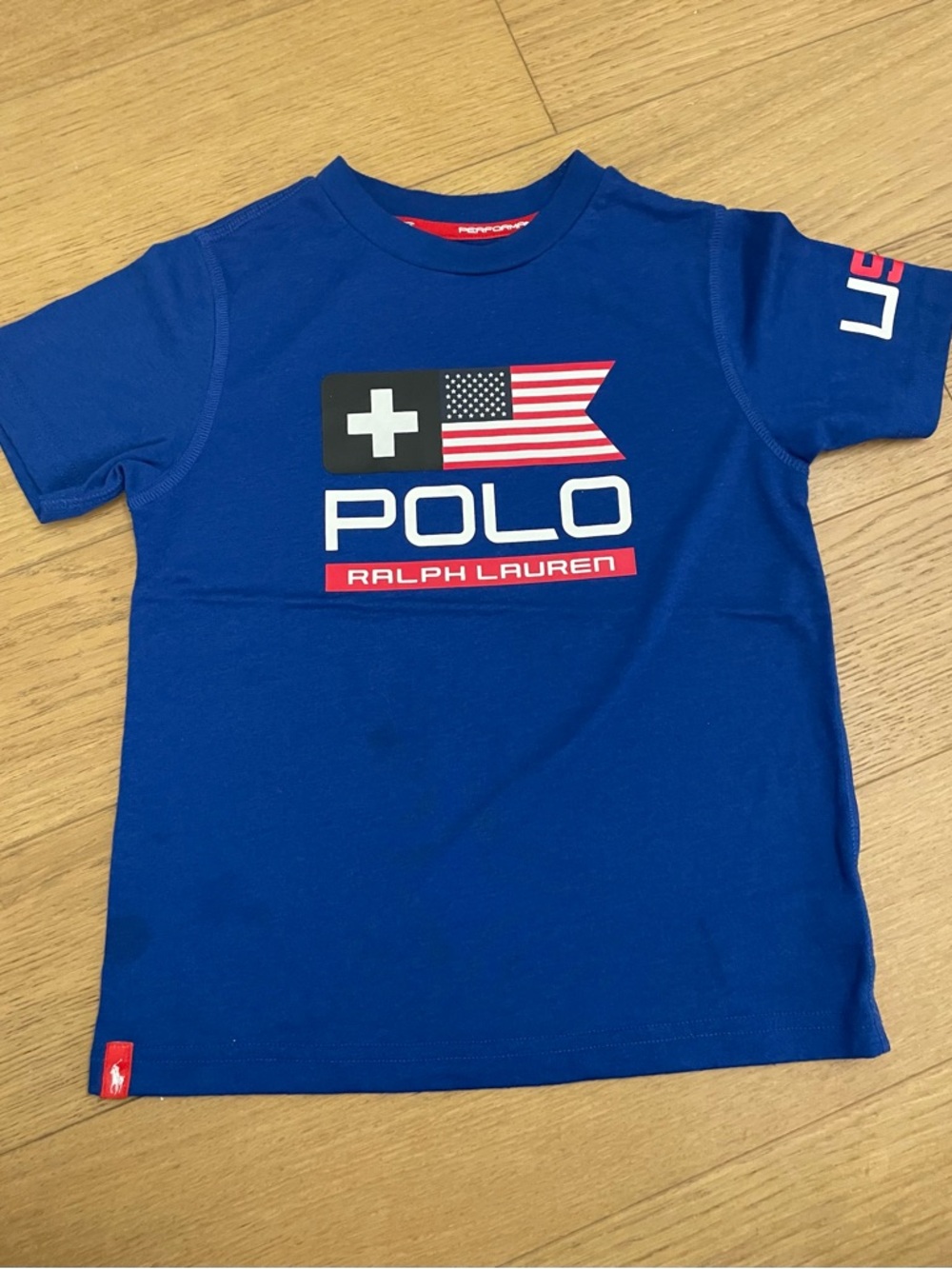 Polo Ralph Lauren Boys' Royal Blue Graphic Short Sleeve Tee Kids Size 4T